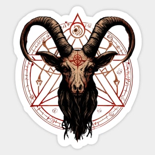 Satanic Goat Baphomet Sticker